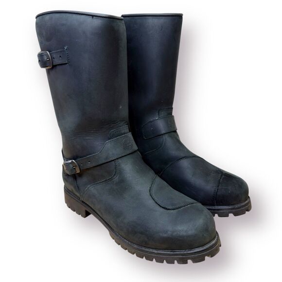 Forma Motorcycle Boots Eagle Dry Size US 13 / EU 47 Black Heavy Durable Leather - Picture 1 of 12